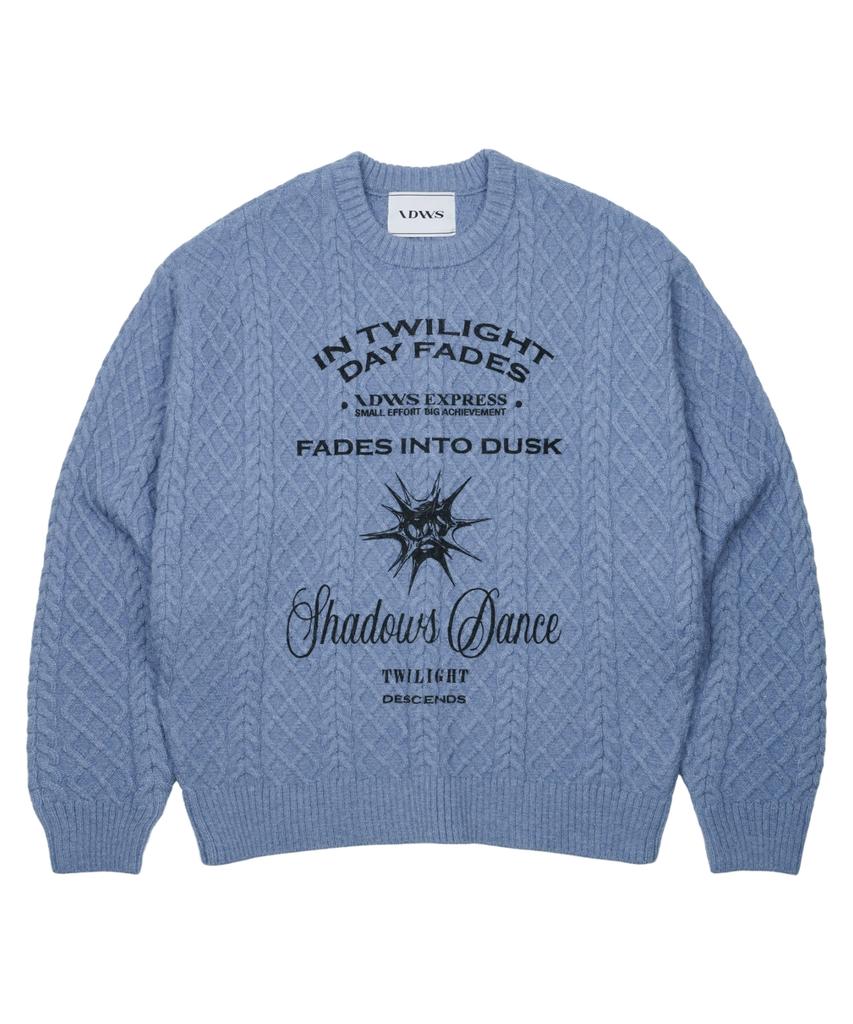 IDWS Dusky Day Crewneck Knit Blue