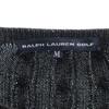 RALPH LAUREN GOLF Langarm Zopfmuster M Schwarze Serie Pullover Damen Gebraucht