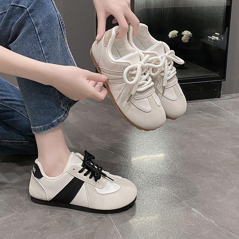 

Lace-up casual shoes women s spring and autumn flat-soled soft-soled breathable women s shoes high-end little white shoes women 40 сірий колір