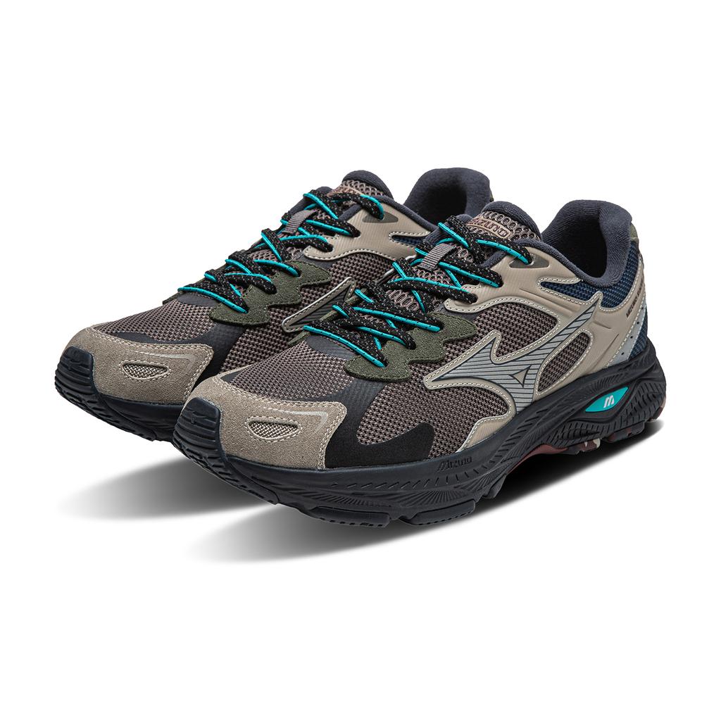 Mizuno Racer S Water-Resistant Outdoor Slip-Resistant Durable Sports Casual Low-Top Running Shoes Unisex sneaker Iron-Tower-Gray D1GH263506