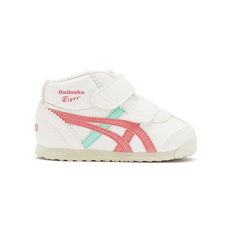 Onitsuka Tiger Mexico 66 Mid Runner Comfortable Non-Slip Shock Absorbing Wear-Resistant Mid-Top Walking Shoes Baby sneaker 1184A133-104
