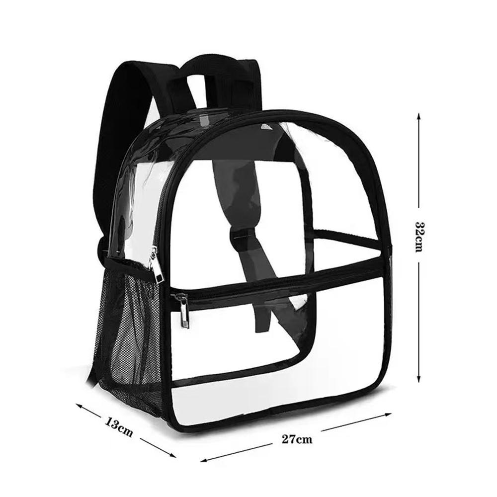 Clear Backpack Transparent PVC Waterproof School Bag, Beach Cell Phone Bag for Travel School Storage Waist Bag