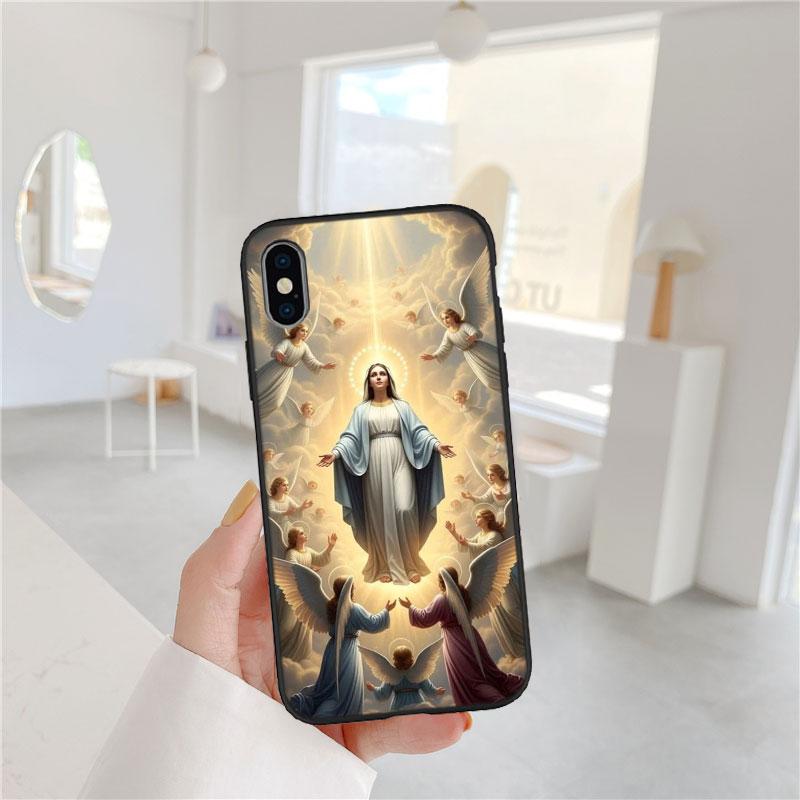 BF115 Virgen Maria Soft Shell Phone Case for Redmi Note 13 14 Pro+ Plus A3 A3X 13X 13C 13R 14S 14C 14R