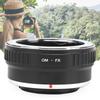 Fikaz OM FX Aluminiumlegierung Objektivadapterring für Olympus OM Objektiv passend für Fuji FX spiegellos