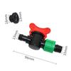 2 Stück 13mm bis 15mm Tropfbewässerungs-Bypassventil mit Verriegelungs-Gummiring Stacheliger Gartenbewässerungs-Wasserstopp-Schlauchschalter