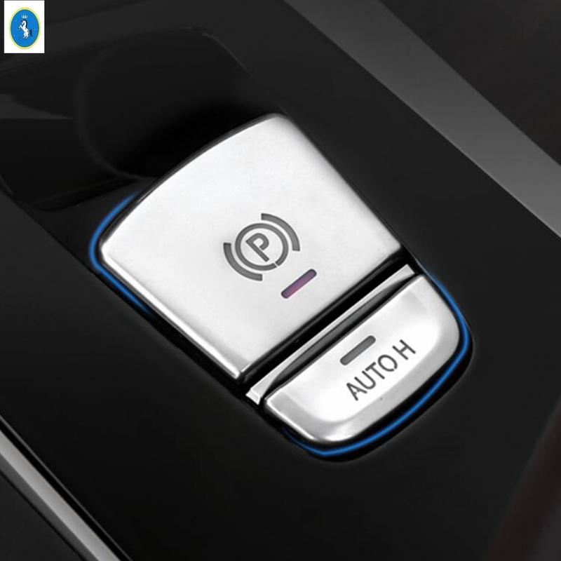 Fit For BMW 5 Series G30 530I 2017 - Electrical Park Handbrake P Stalls / Auto Hold Button Cover Trim Interior Accessories