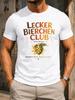 Lecker Bierchen Club Member Watercolor Hop Cone Paint Splatter Letters Hopfen Malz Unisex All TShirt