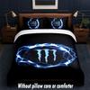 Set Biancheria da Letto Design Monster Energy 1 Copripiumino + 2 Federe Morbido Traspirante Biancheria da Letto per la Casa