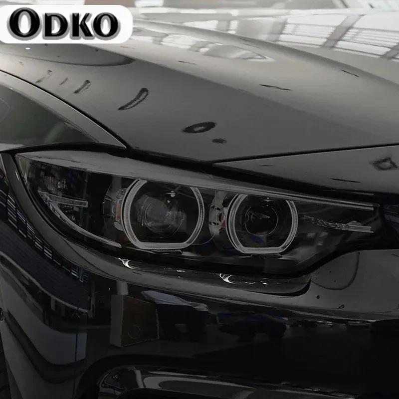 For BMW F30 F31 G20 F10 F11 G30 F40 F32 F22 F36 F07 F34 G32 G11 G15 Car Headlight Tint Smoked Black Protective Film TPU Sticker
