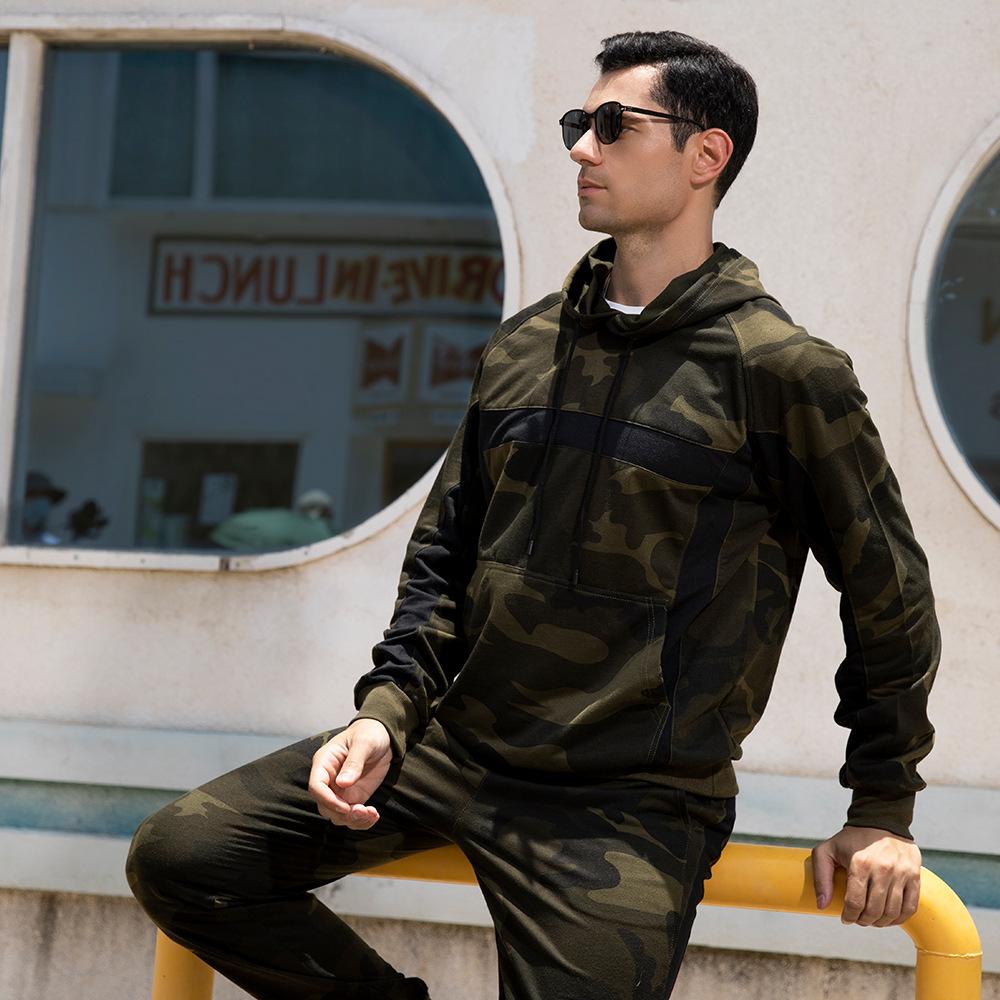 Men's Autumn Winter Sport Casual Sets Pullover Hoodies and Pants Two Pieces Street Loose Harajuku Men Tracksuits