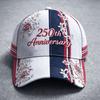 D Print Independence Day Commemorative Sunshade Baseball Cap Outdoor Cap Non-embroidered