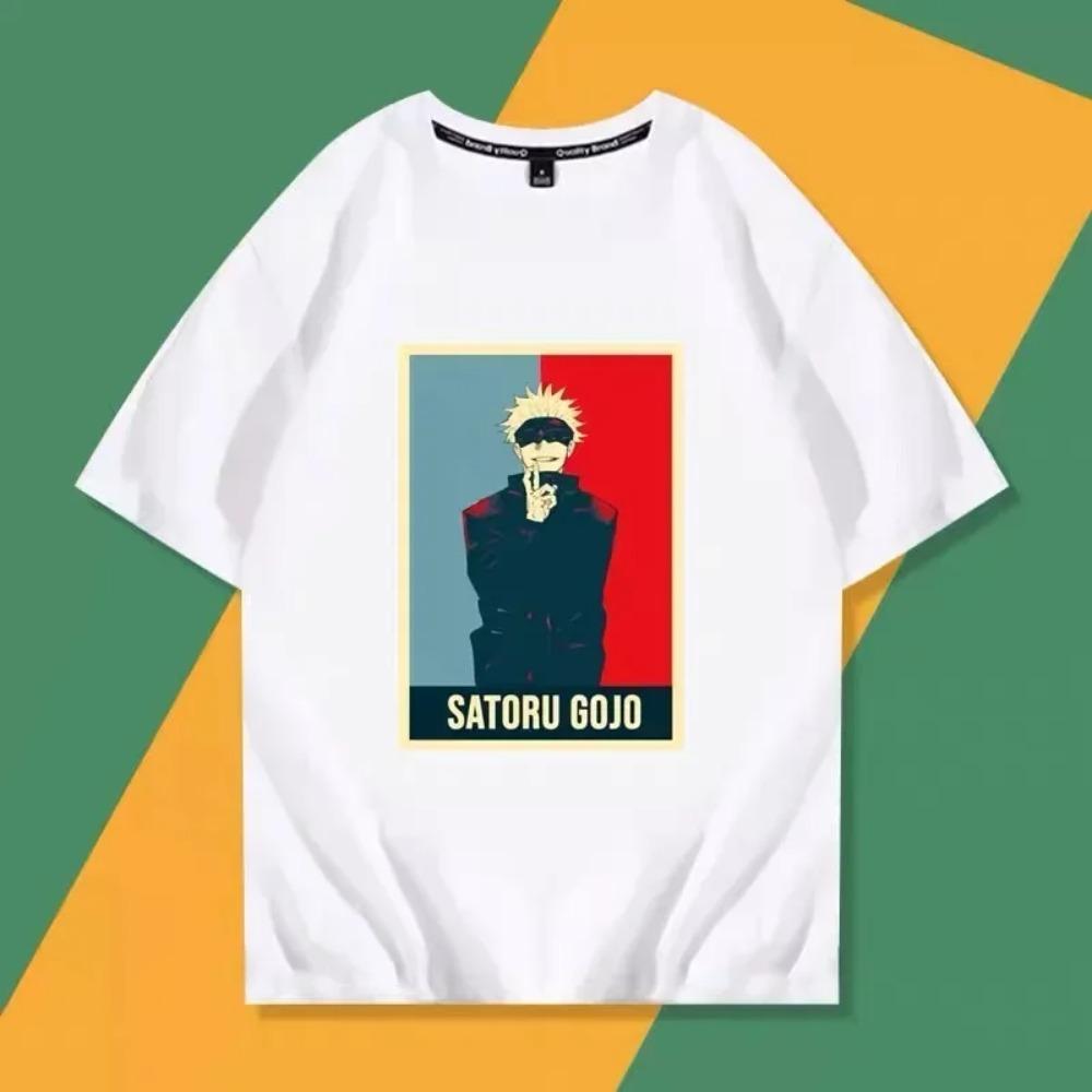 New Anime Cotton T-shirt Summer Men Women Short Sleeve Harajuku Fashion Tees Casual Sports Oversized Tops Y2k Clothes Streetwear