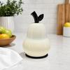 Pear Shaped Toothpick Holder, Large Capacity Covered Toothpick Storage Box, Kitchen Toothpick Dispenser Container with Dust-Proof Lid