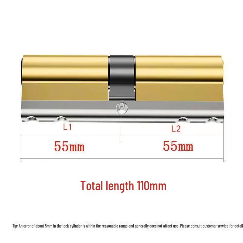 Rongyu Universal Anti-Theft Copper Door Lock Cylinder