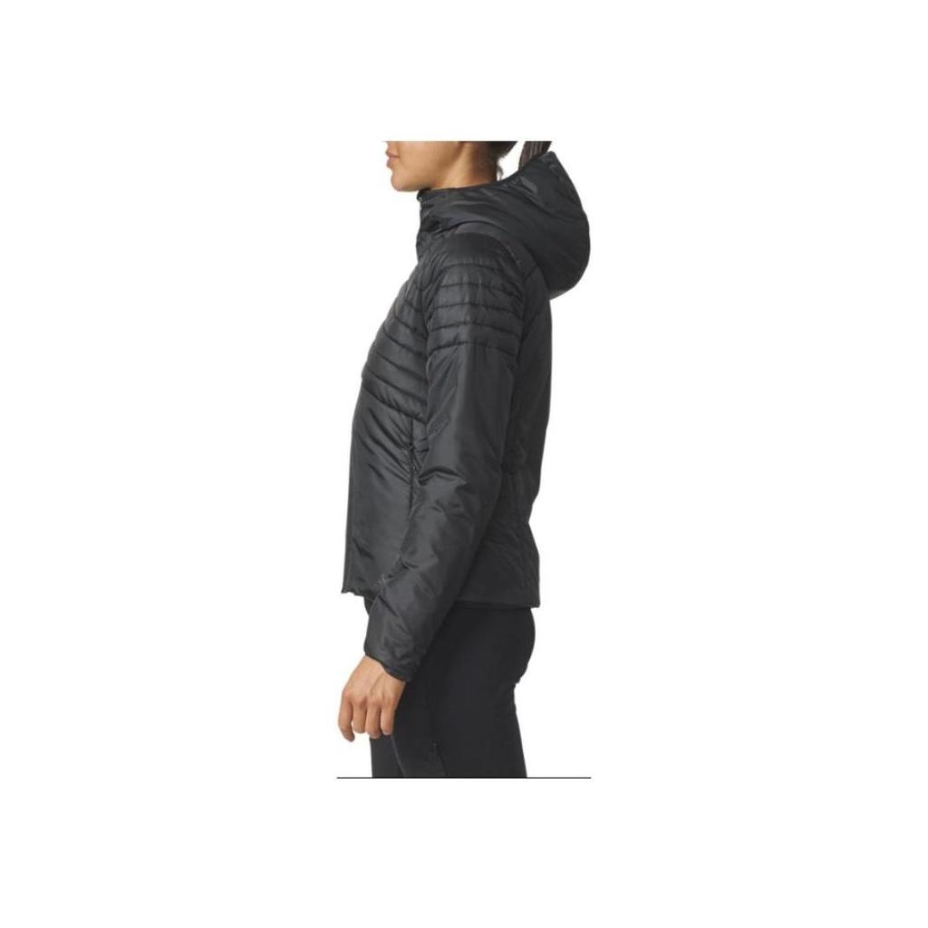 adidas Cytins Padded Hooded Warm Winter Sports Cotton Coat Casual Jacket For Women Black BQ1954