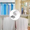 6m White Pleat Tape for Curtains with 15 four claw hook Drape Making Accessories for Living Room Home Bedroom Enhancement