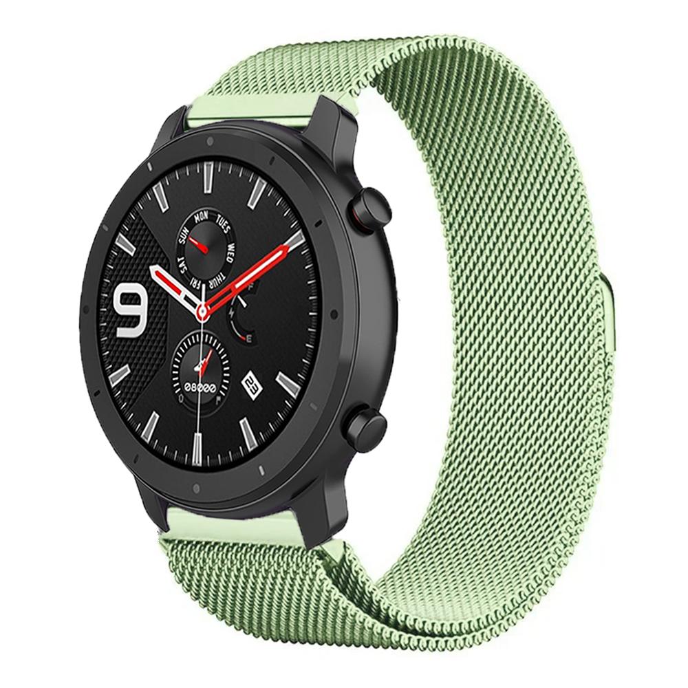 20mm 22mm Magnetic Milanese Strap for Amazfit Active 2/GTS 4 3 mini/GTR 47mm Metal Wristband for Amazfit Balance 2 1/Bip 6 Belt