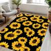 So Many Sunflowers Printing Large Rug Soft Living Room Carpet Wear-resistant Floor Mat Sofa Bedroom Home Easy To Clean Decor