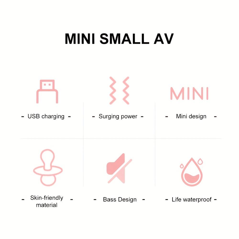 1pc Mini G-Spot Vibrator, Clitoris Stimulator AV Stick G Spot Massager Female Masturbator Sex Toys For Woman, Pink