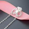 Lindon 925 Sterling Silber Klassische Damen Halskette Anhänger Zirkon Mode Geschenk