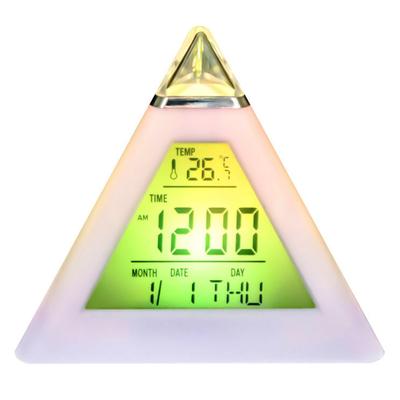 Sveglia Digitale Elettrica a LED con Cambia Colore a Batteria Sveglia per Bambini Camera da Letto Calendario