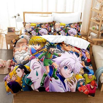 Nwe Hunter X Hunter Bedding Set Single Twin Full Queen King Size Bed Linens Aldult Kids Home Decor Duvet Cover Gift