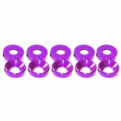 Aluminum Colourful Anodized Countersunk Head Bolt Washers Gasket Red/Grey/Golden/deep Blue/Black/purple M2 M3 M4 M5 M6