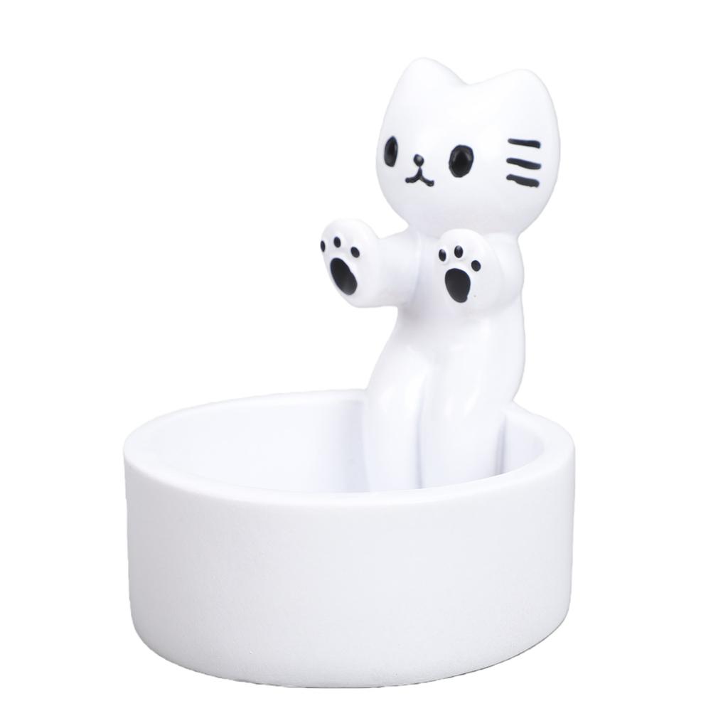 Warming Paws Tea Light Candle Sticks Holder Cute Decorative Item Artistic Candle Stand White Cat