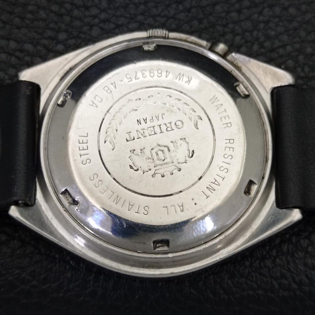 VINTAGE ORIENT AUTOMATIC 46941 JAPAN MENS BLUE COLOR DIAL WATCH a700671-5 R204-a700671