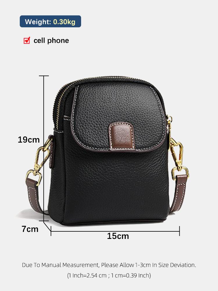 Leather Fashion Women Crossbody Bag Practical Phone Bag