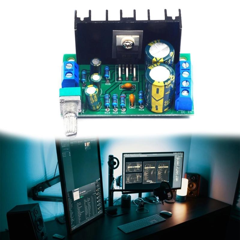 TDA2050 Mono Amplifier Board 5W Audios Amplifier Module with DC12-24V Input Volumes Control for DIY Audios Projects