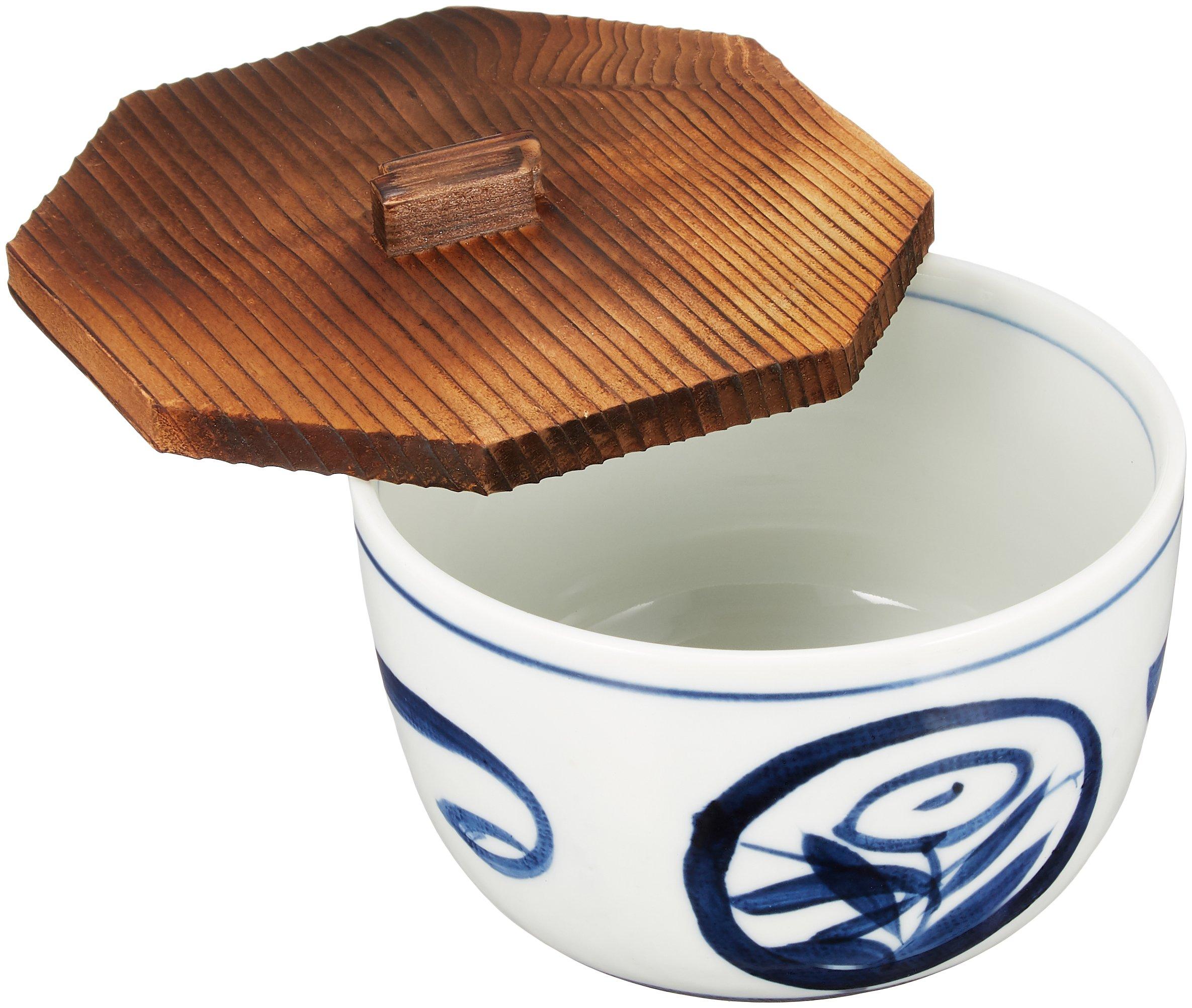 

Yamashita Craft Hand-Painted Arabesque Rice Bowl with Lid, 12 x 12 x 9 cm, 56319-058