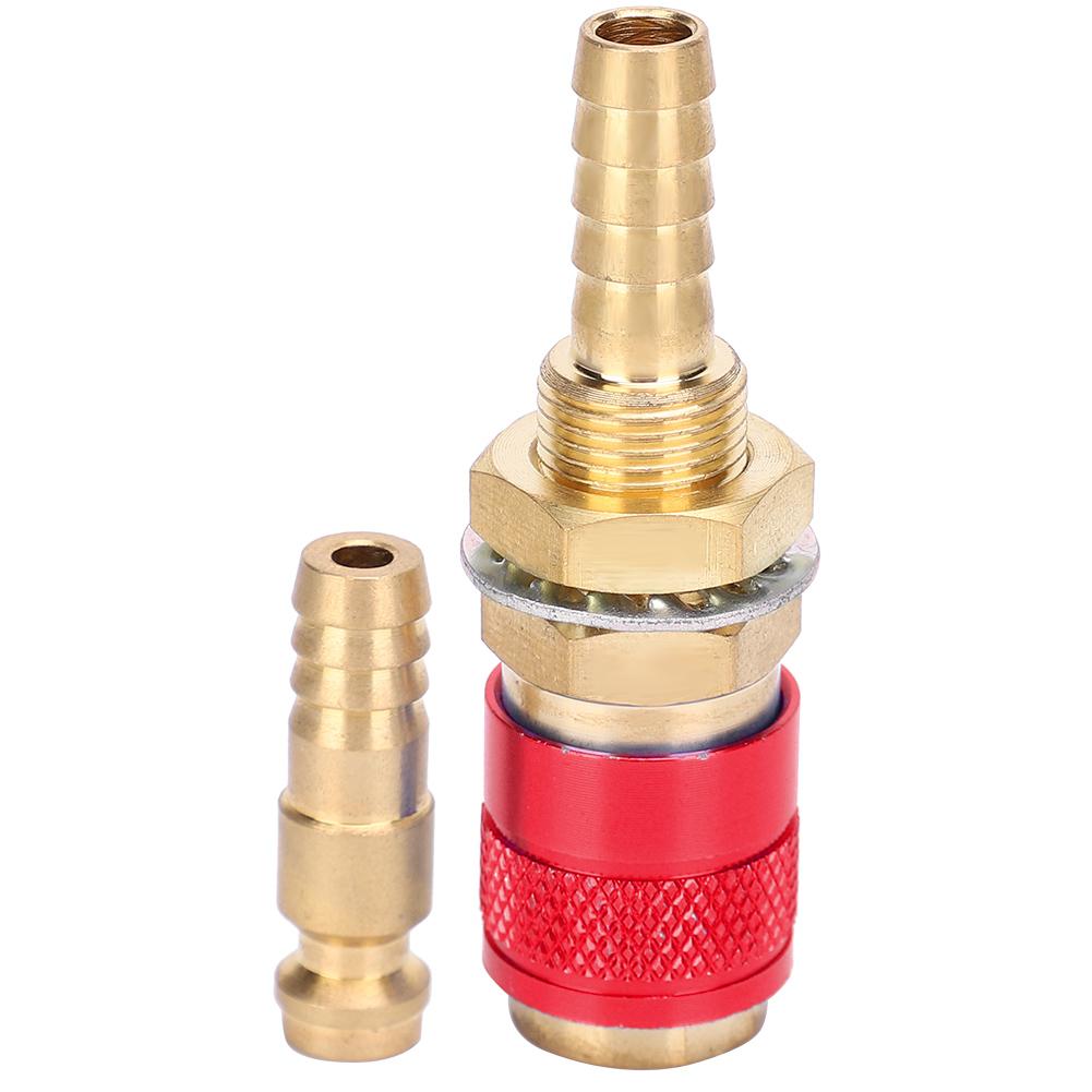 

8-мм пара адаптерів з водяним охолодженням і газового адаптера для швидкого роз’єму для зварювального пальника MIG TIG