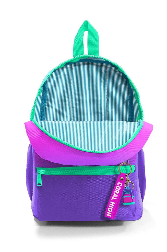 Mini Nest Rucksack Pink Lila Farbverlauf Zwei Fächer 23562
