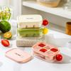 6 Grids Ice Cube Tray With Lid Mini Ice Cube Mold Easy-Release Ice Mould With Removeable Lid Ice Making Mold Diy Ice Cube Tray