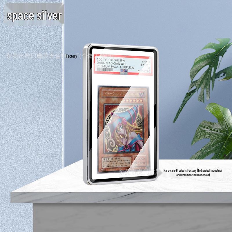 

PSA Graded Card Protector: Dual-Sided Glass Metal Frame Stand for Pokémon Star Player Cards Custom Logo