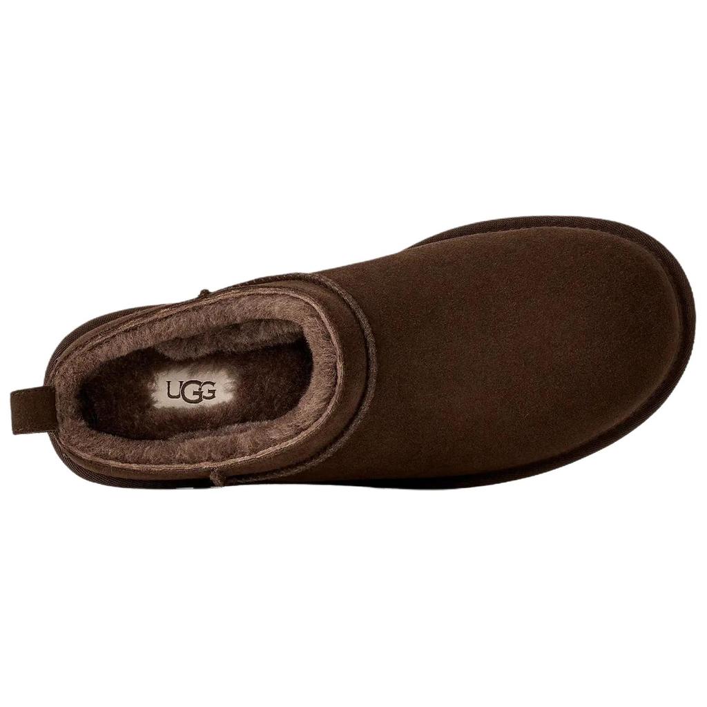 UGG Classic Micro Suede Thermal Snow Boots Women's Dark Brown 1173891-DDC