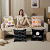 Fashion M-Mary-Q-Quant Pillow Case Plush Fabric Soft Double Sided Print Sofa Cushion Cover Throw Pillow Covers