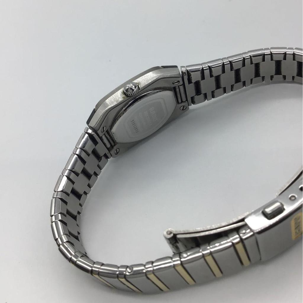 Used [Good Condition] RADO Watch Silver Gold Black Dial Men's