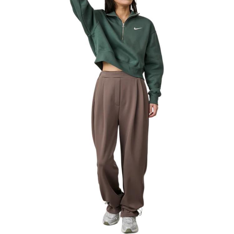 Nike Sweatshirts Women's Green Turtleneck Moderate DQ5768-338