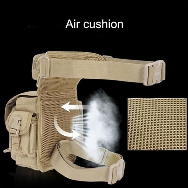 Wasserdichte taktische militärische Beintasche für Herren, Hüftgürtel, Taillengürteltasche, Oxford-Tuch, Wandern, Camping, Outdoor-Sport, Reisen