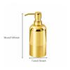 300ml Liquid Dispenser with Pump Gold Electroplated for Bathroom Counter, Vanity