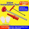 Steel Construction Valve Stem Tool Tire Valve Kit Ergonomic Handles