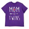 Mother's Day Mom of Twins Mom Twins Mother's Day Y Fresh T-shirt Move Top Tee Classic Humor Graphic Home USA Size