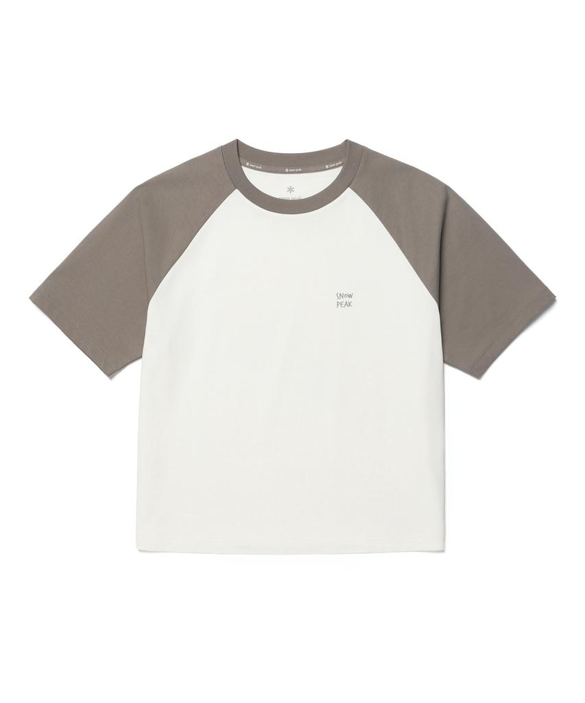 SNOWPEAK APPAREL Aerocool Women'S Color Block Short Sleeve T-Shirt (S26Mwfts29) Vintage Gray