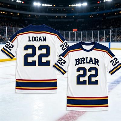 2026 Nuova Maglia da Hockey Briar University Fuori dal Campus Estate Graham Logan T-shirt Cosplay Uomo Donna Vintage Streetwear Top Sportivi