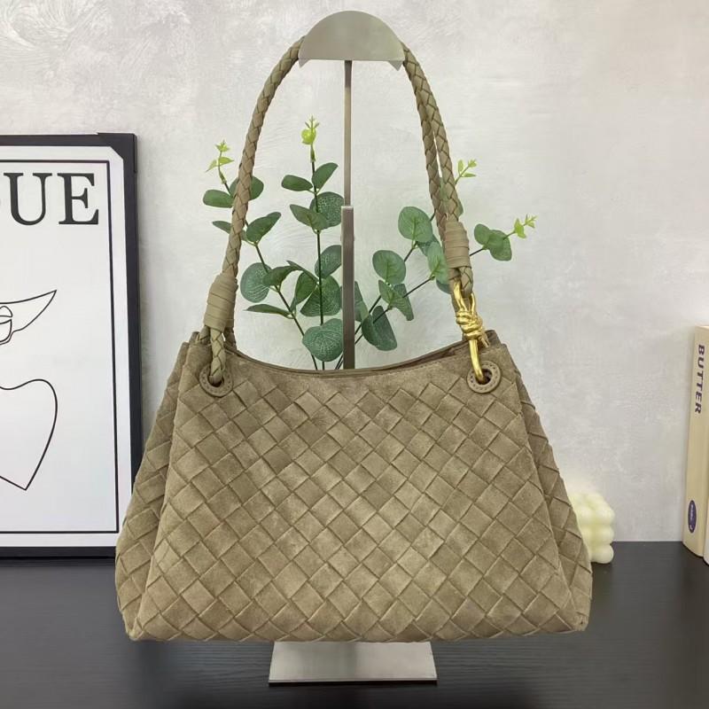 New Style Woven Parachute Bucket Bag Fashionable High-end Large-capacity Portable Underarm