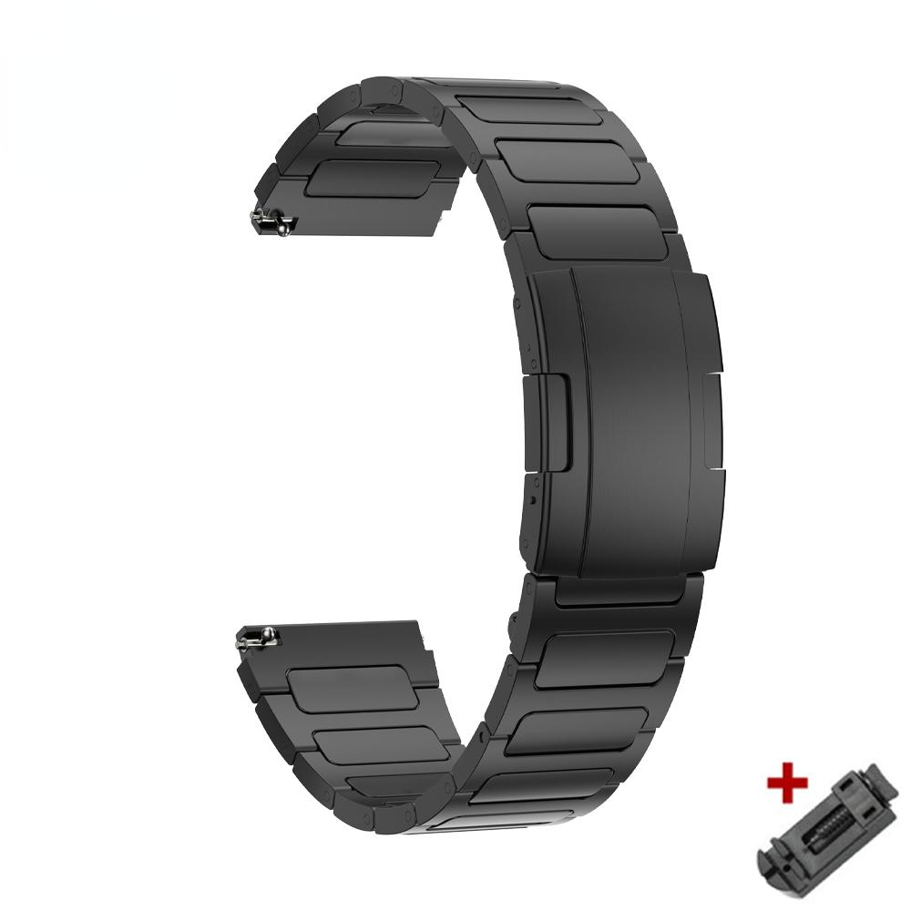 

22-мм титановий ремінець для Huawei Watch 4 4 Pro GT4 GT5 Pro 46 мм Розкішний титановий браслет для Oneplus Watch 3 2 2R Amazfit Balance GTR4 Oneplus Watch 2 2R чорний