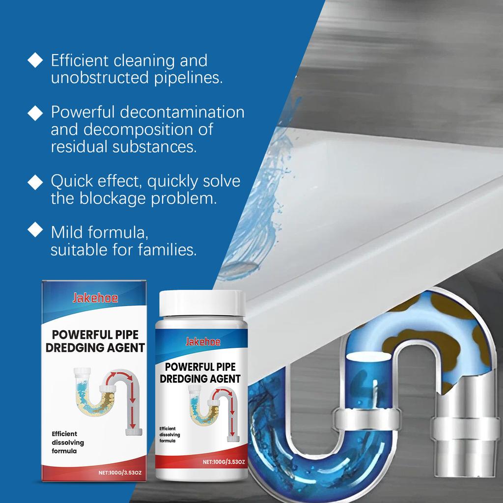 JAKEHOE Pipe Unclogger Clean & Decontaminate Clogged Pipes Unclog Kitchen Toilet Drain Freshener