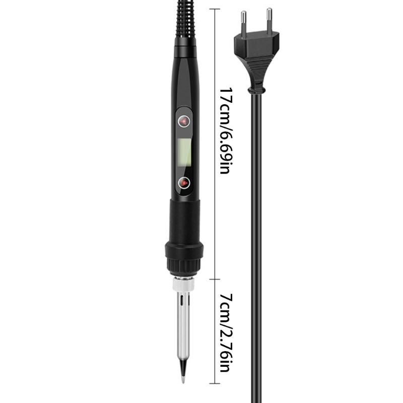 Adjustable Temperature Soldering Iron Digital Display 80W Accuracy Tool Rapid Heating For DIY And Professional Use
